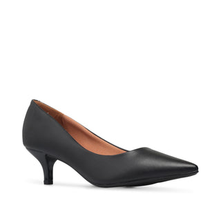 Stiletto HAZEL de tacón kitten con piel brillosa
