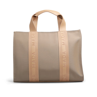 Bolsa tote HELECHO con cinta decorativa de logo