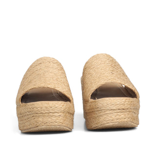 SANDALIA DE PLATAFORMA HESTIA CON ACABADO EN YUTE