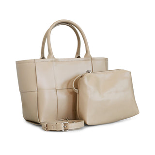 Bolsa tote con doble asa JIMENA de diseño trenzado