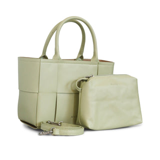 Bolsa tote con doble asa JIMENA de diseño trenzado