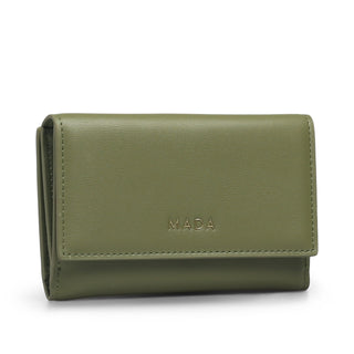 Cartera/Billetera LIRIO con acabado de piel brillante