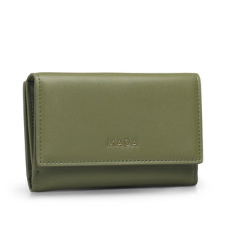Cartera/Billetera LIRIO con acabado de piel brillante