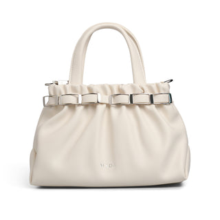 Bolsa hobo de efecto fruncido LORETTA con cinturon de hebillas