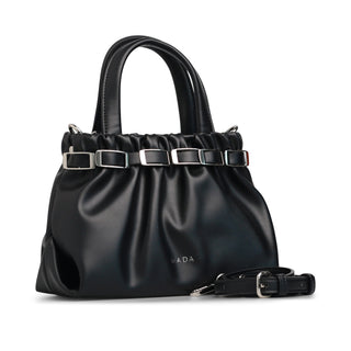 Bolsa hobo de efecto fruncido LORETTA con cinturon de hebillas