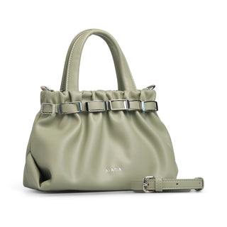 Bolsa hobo de efecto fruncido LORETTA con cinturon de hebillas