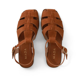 SANDALIA DE PIEL LULU ESTILO CANGREJERA DE PISO