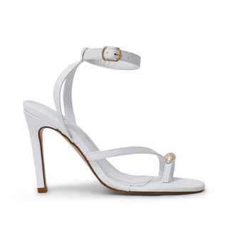 SANDALIA DE TACÓN MARSHA CON DETALLE DORADO