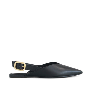 ZAPATO DESTALONADO MIRELLA CON AJUSTE DE HEBILLA DORADA