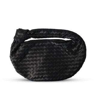 Bolsa de mano NÁPOLES con diseño trenzado con nudo en el asa