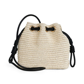 BOLSA BUCKET NAUTICA CON DISEÑO TEJIDO