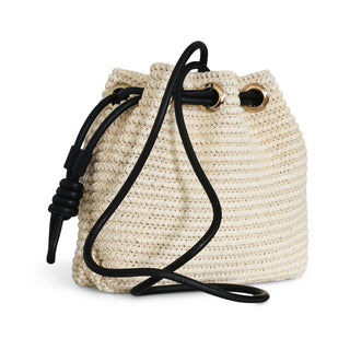 BOLSA BUCKET NAUTICA CON DISEÑO TEJIDO