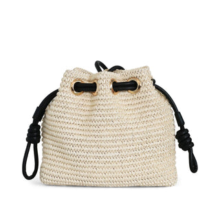 BOLSA BUCKET NAUTICA CON DISEÑO TEJIDO