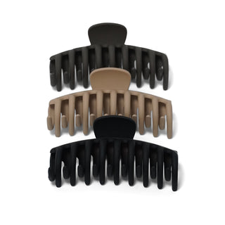PACK DE 3 PINZAS MATE PARA CABELLO