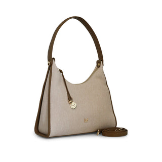 Bolsa de hombro RENEE con diseño efecto tela