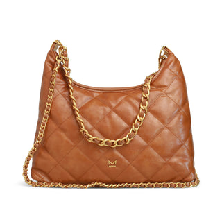 Bolsa de hombro SANTORINI acolchada con asa de cadena