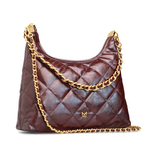 Bolsa de hombro SANTORINI acolchada con asa de cadena