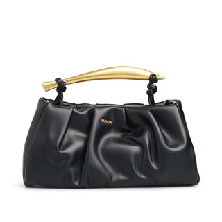 Bolsa con asa metálica SENNA acabado tipo satinada/tornasol