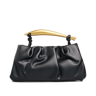 Bolsa con asa metálica SENNA acabado tipo satinada/tornasol