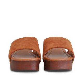 SANDALIA DE TACÓN GRUESO TORI CON ACABADO GAMUZA