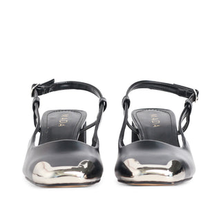 Zapato tipo pana VALI con puntera cuadrada metálica