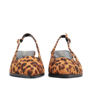 Tacón destalonado kitten VELVET de estampado cheetah