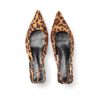 Tacón destalonado kitten VELVET de estampado cheetah