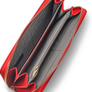 Cartera VERBENA con acabado de piel brillante