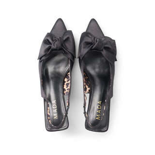 Tacón animal print WILD con detalle de moño en la punta