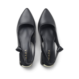 Zapatilla de tacón semi abierto YUNUE