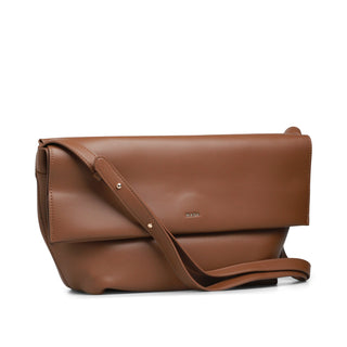 Bolsa Shoulder ZAFIRO plegable de piel lisa