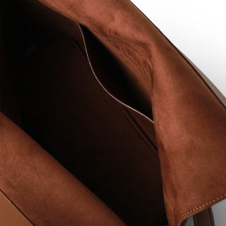 Bolsa Shoulder ZAFIRO plegable de piel lisa
