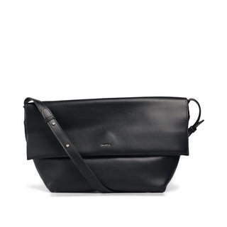 Bolsa Shoulder ZAFIRO plegable de piel lisa
