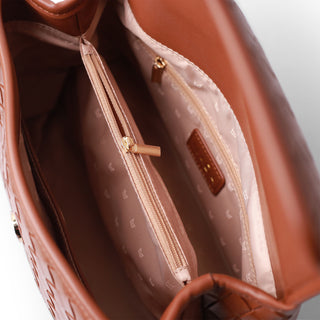 Bolsa Crossbody trenzada ZANTE con cierre de imán