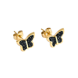 ARETES DE MARIPOSA EN DORADO